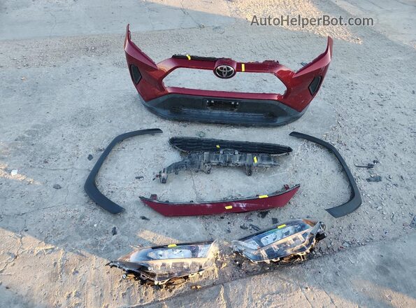 JTMF1RFV7LD053743 2020 TOYOTA LE Red VIN კოდის სტიკერის ხედი