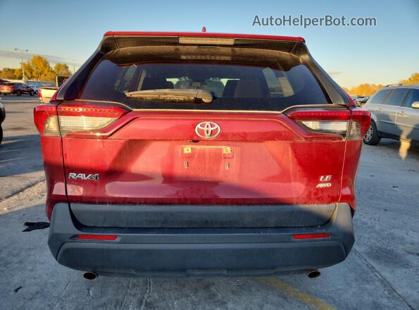 JTMF1RFV7LD053743 2020 TOYOTA LE Red უკანა ხედი