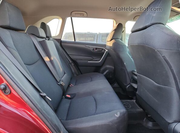 JTMF1RFV7LD053743 2020 TOYOTA LE Red უკანა სალონის ხედი
