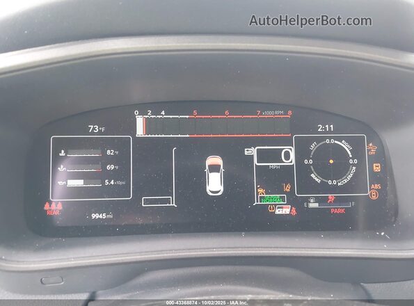 JTNABAAEXSA019646 2025 TOYOTA LL White უკანა სავარძლების ხედი