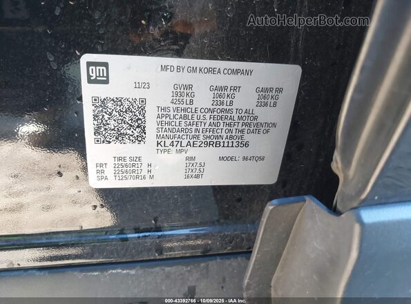 KL47LAE29RB111356 2024 BUICK OTHER Black Widok komory silnika