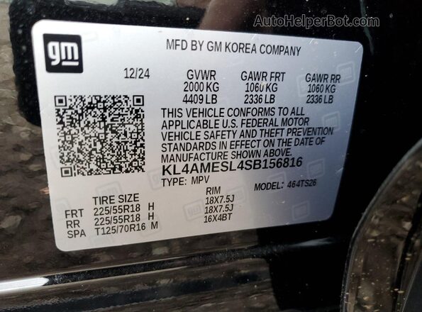 KL4AMESL4SB156816 2025 BUICK ENCORE Black 