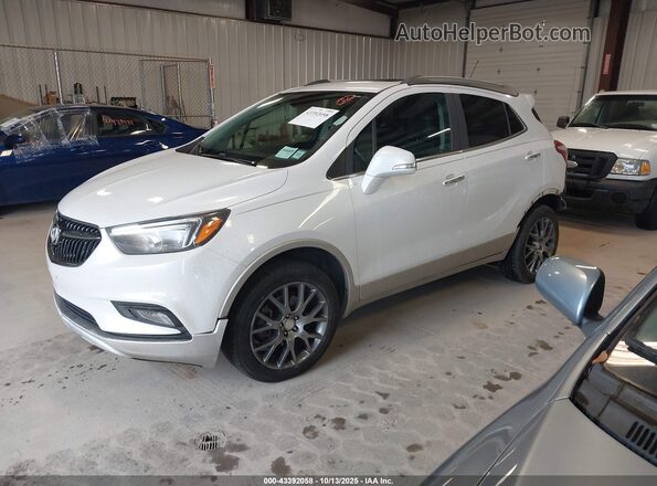 KL4CJ2SB2HB124656 2017 BUICK ENCORE White Vista tres cuartos delantera izquierda