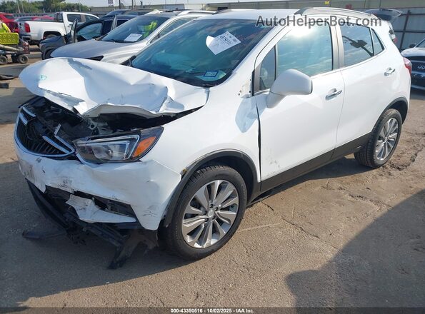 KL4CJASB0LB350343 2020 BUICK ENCORE White Առջևի ձախ երեք քառորդ տեսարան