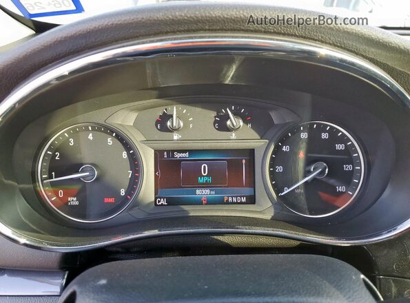 KL4CJASB5LB014476 2020 BUICK ENCORE Silver Instrument cluster view