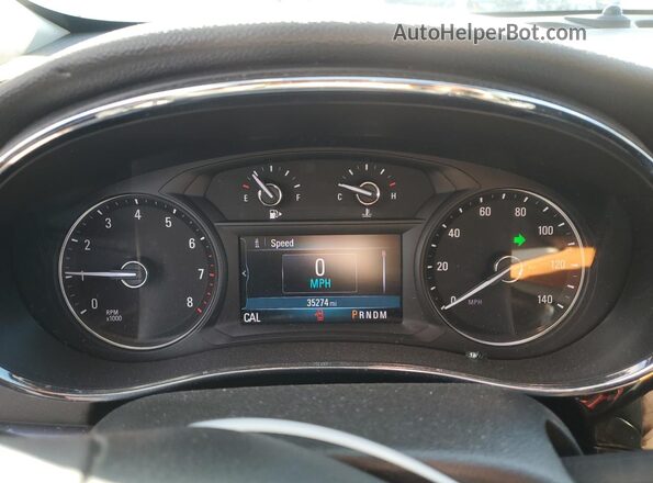 KL4CJESB8LB339503 2020 BUICK ENCORE White Instrument cluster view