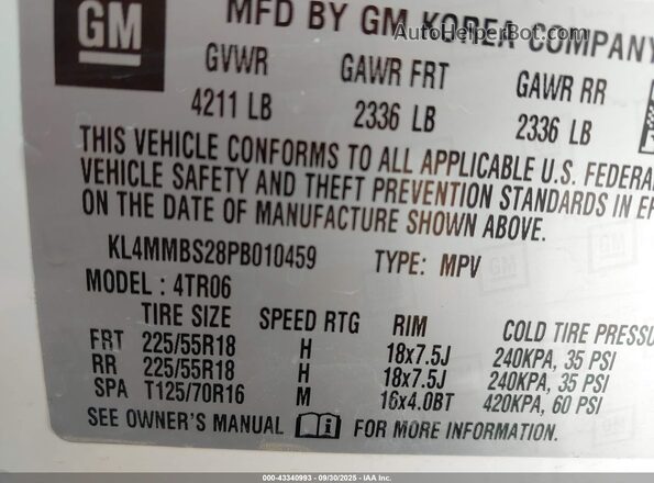 KL4MMBS28PB010459 2023 BUICK ENCORE White Engine compartment view