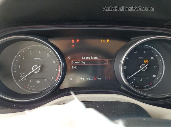 KL4MMESL6LB082300 2020 BUICK ENCORE White Instrument cluster view
