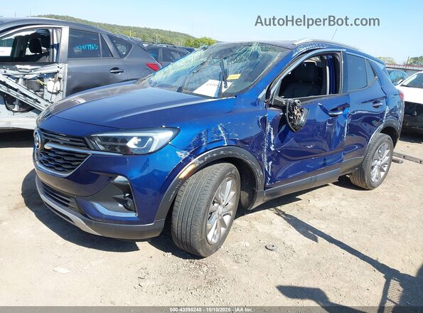 KL4MMFSL6PB085743 2023 BUICK ENCORE Blue Առջևի ձախ երեք քառորդ տեսարան