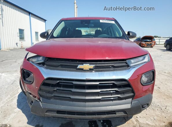 KL79MMS26MB014770 2021 CHEVROLET TRAILBLAZER Red Вид спереду