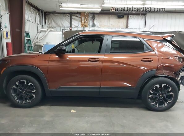 KL79MPS21MB123378 2021 CHEVROLET TRAILBLAZER Brown 360 interior view