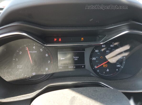 KL79MPS25MB114067 2021 CHEVROLET TRAILBLAZER Black Widok zestawu wskaźników