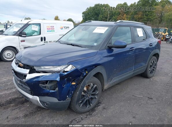 KL79MRSL7NB096323 2022 CHEVROLET TRAILBLAZER Blue Przód lewy