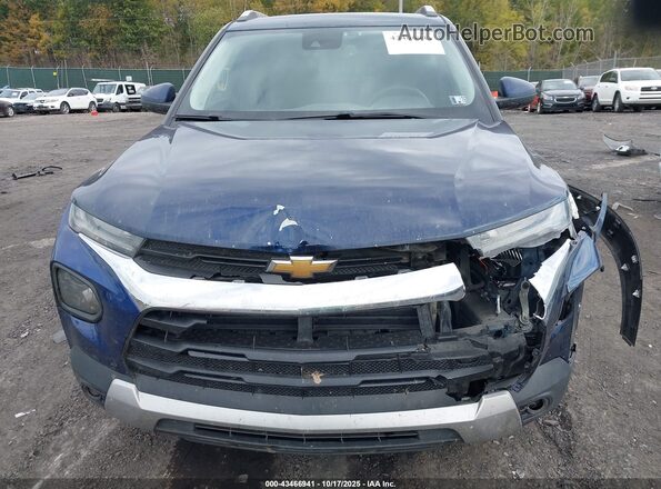 KL79MRSL7NB096323 2022 CHEVROLET TRAILBLAZER Blue Widok z przodu