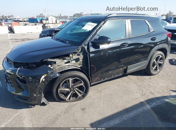 KL79MTSL2NB063422 2022 CHEVROLET TRAILBLAZER Black Передня ліва чверть