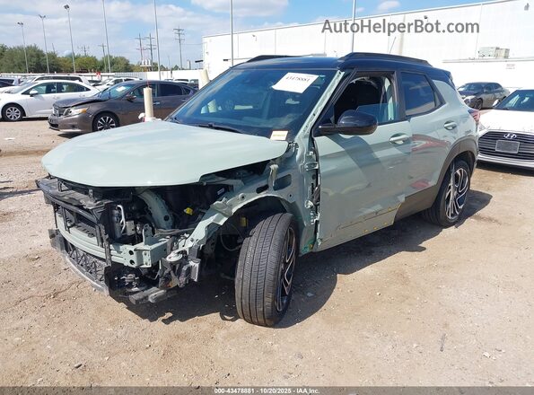 KL79MTSL2RB136214 2024 CHEVROLET TRAILBLAZER Green Передня ліва чверть