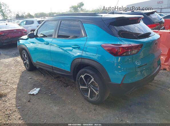 KL79MTSL3MB173071 2021 CHEVROLET TRAILBLAZER Turquoise უკანა მარცხენა