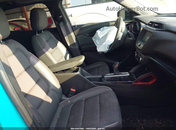 KL79MTSL3MB173071 2021 CHEVROLET TRAILBLAZER Turquoise წინა სალონის ხედი