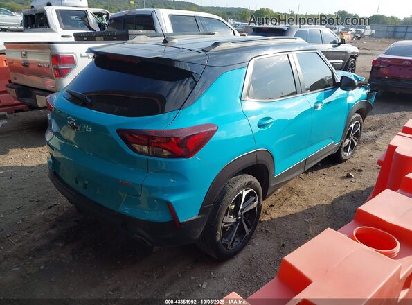 KL79MTSL3MB173071 2021 CHEVROLET TRAILBLAZER Turquoise უკანა მარჯვენა