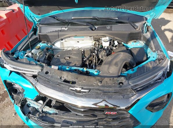 KL79MTSL3MB173071 2021 CHEVROLET TRAILBLAZER Turquoise უკანა ხედი