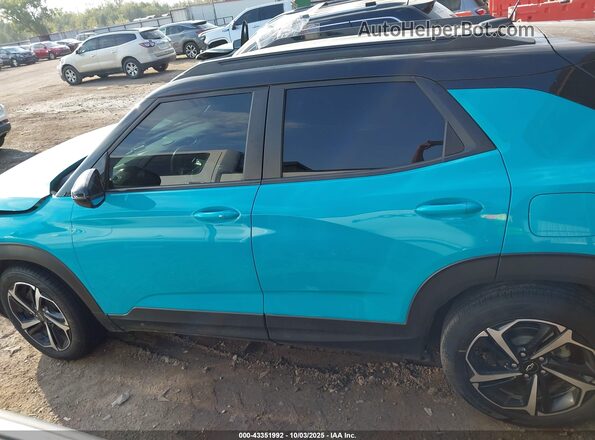 KL79MTSL3MB173071 2021 CHEVROLET TRAILBLAZER Turquoise სალონის 360-გრადუსიანი ხედი