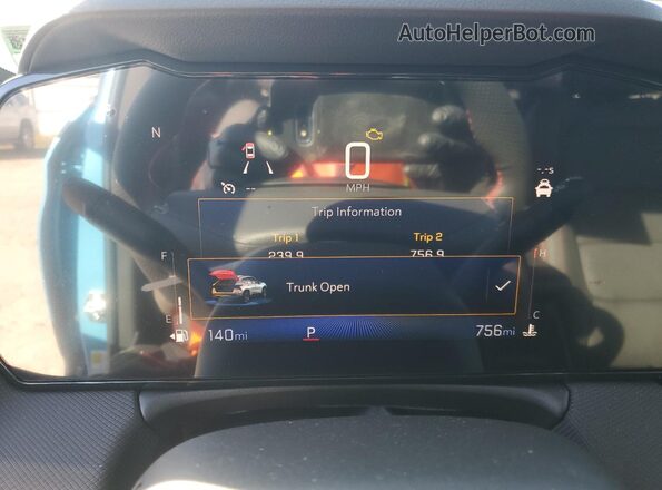 KL79MTSL4TB022092 2026 CHEVROLET TRAILBLAZER Blue Widok zestawu wskaźników