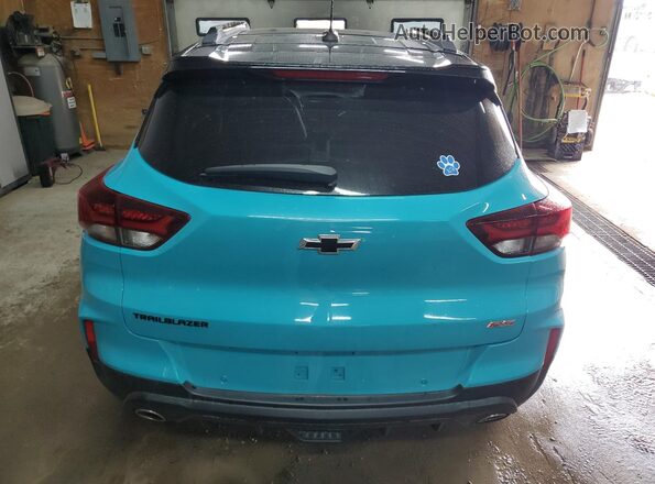 KL79MTSL5MB162721 2021 CHEVROLET TRAILBLAZER Turquoise Հետևի տեսք