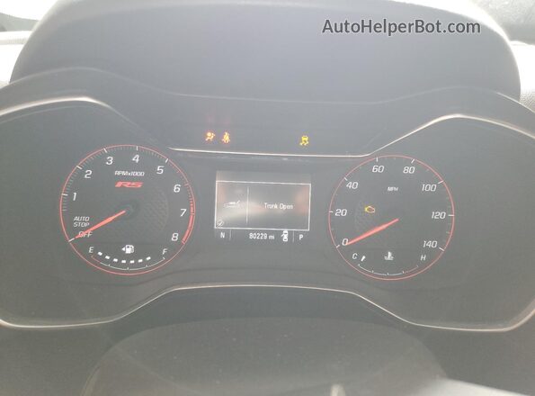 KL79MTSL5MB162721 2021 CHEVROLET TRAILBLAZER Turquoise Սարքավորումների վահանակի տեսք