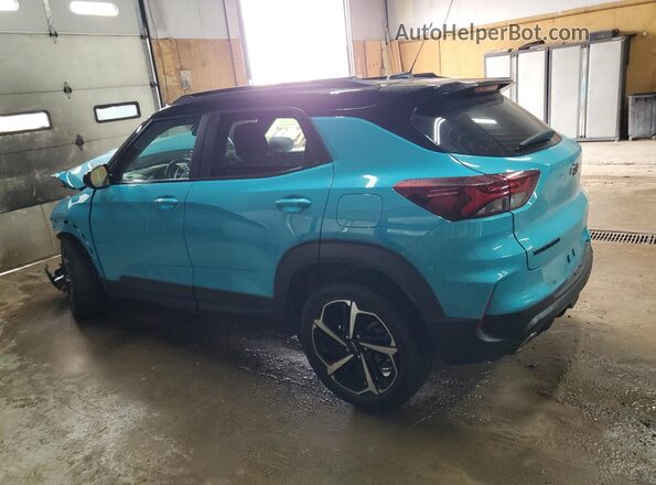 KL79MTSL5MB162721 2021 CHEVROLET TRAILBLAZER Turquoise Հետևի ձախ