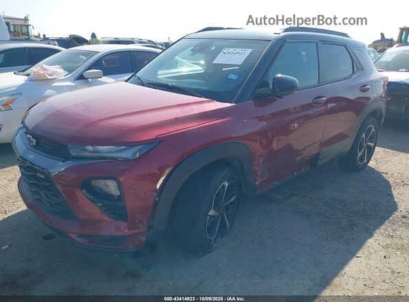 KL79MUSL4MB049896 2021 CHEVROLET TRAILBLAZER Red Vista tres cuartos delantera izquierda