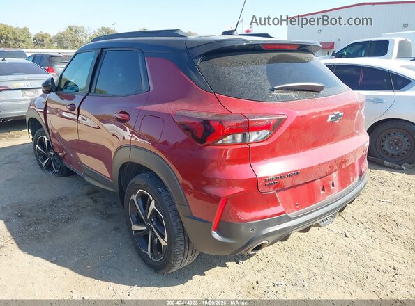 KL79MUSL4MB049896 2021 CHEVROLET TRAILBLAZER Red Trasero izquierdo