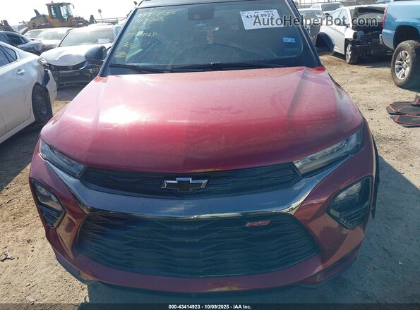 KL79MUSL4MB049896 2021 CHEVROLET TRAILBLAZER Red Vista del cuadro de instrumentos