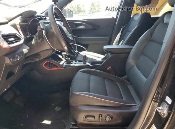 KL79MUSL9NB076609 2022 CHEVROLET TRAILBLAZER Black Widok wnętrza z przodu