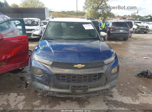 KL79MVSL2NB105471 2022 CHEVROLET TRAILBLAZER Blue Widok zestawu wskaźników