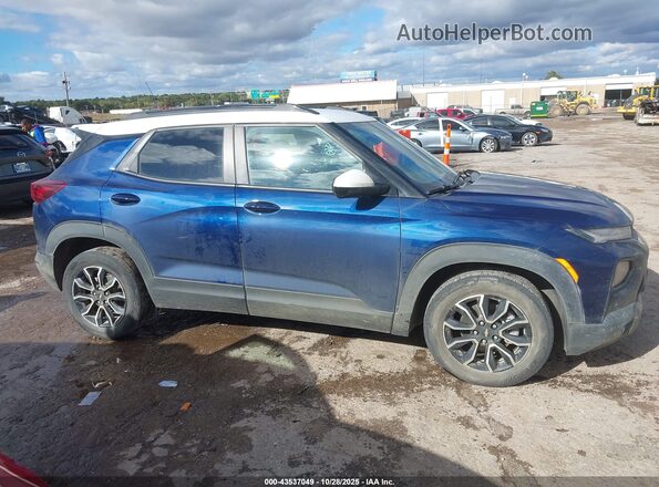 KL79MVSL2NB105471 2022 CHEVROLET TRAILBLAZER Blue Widok wnętrza z tyłu