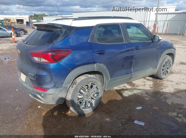 KL79MVSL2NB105471 2022 CHEVROLET TRAILBLAZER Blue Tył prawy