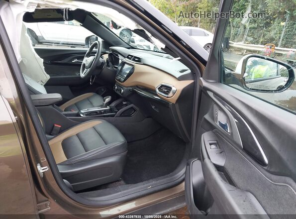 KL79MVSL5NB026070 2022 CHEVROLET TRAILBLAZER Brown Widok wnętrza z przodu