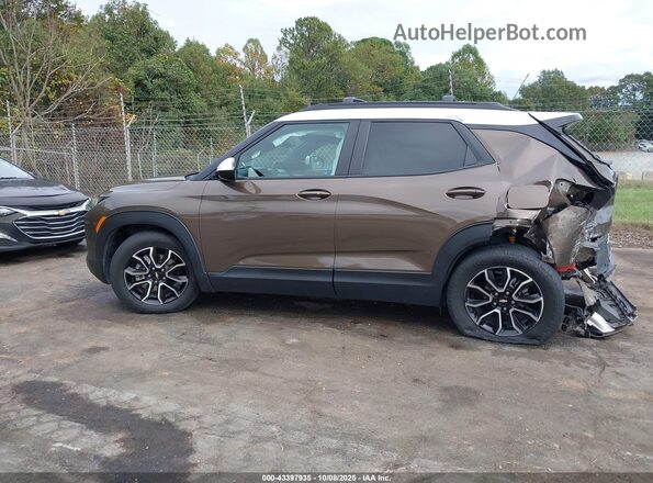 KL79MVSL5NB026070 2022 CHEVROLET TRAILBLAZER Brown Widok wnętrza 360 stopni