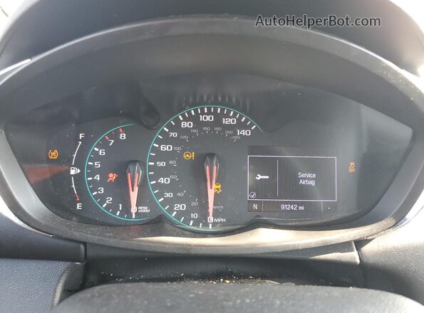 KL7CJKSB8LB023021 2020 CHEVROLET TRAX Silver Instrument cluster view