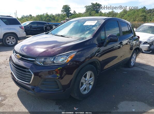 KL7CJKSB8MB308206 2021 CHEVROLET TRAX Purple წინა მარცხენა ხედი სამი მეოთხედიდან