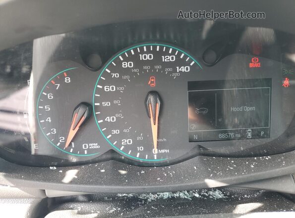 KL7CJLSB6MB334146 2021 CHEVROLET TRAX Gray Вид щитка приладів
