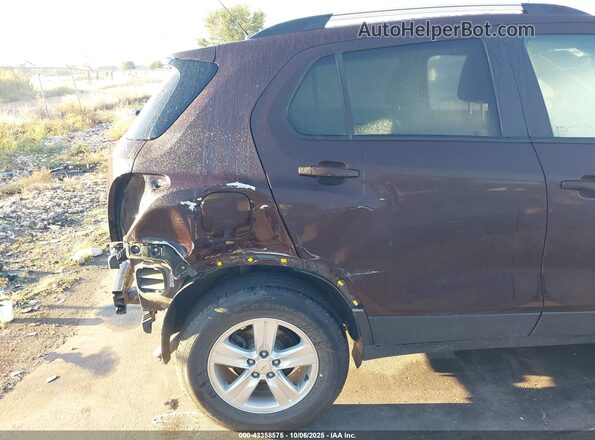 KL7CJPSB0MB325661 2021 CHEVROLET TRAX Maroon წინა ხედი