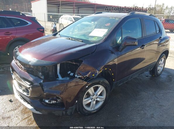 KL7CJPSM6NB510073 2022 CHEVROLET TRAX Burgundy Przód lewy