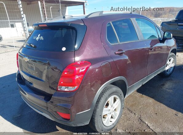 KL7CJPSM6NB510073 2022 CHEVROLET TRAX Burgundy Tył prawy