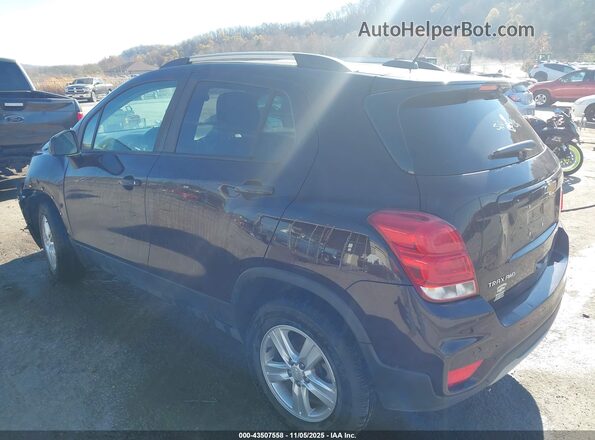 KL7CJPSM6NB510073 2022 CHEVROLET TRAX Burgundy Tył lewy