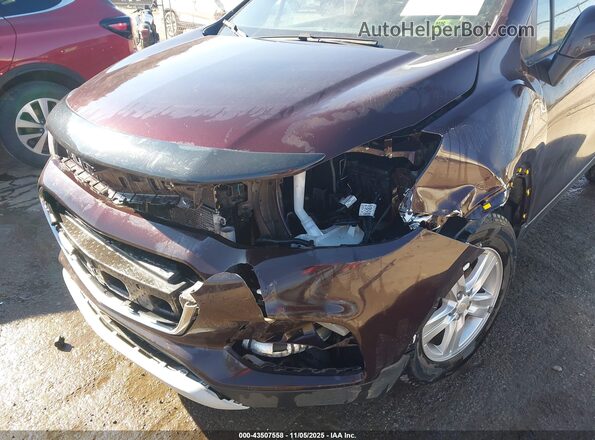 KL7CJPSM6NB510073 2022 CHEVROLET TRAX Burgundy Widok z przodu
