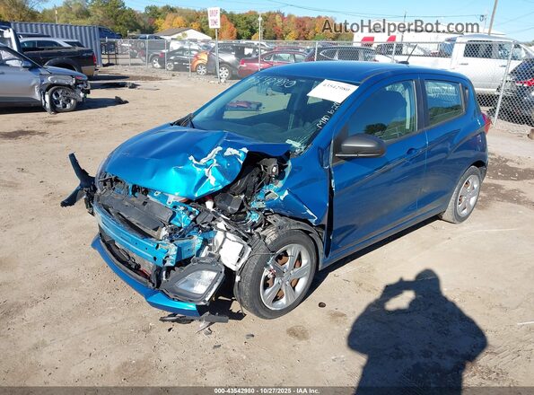 KL8CB6SA1MC714331 2021 CHEVROLET SPARK Синий Передняя левая четверть