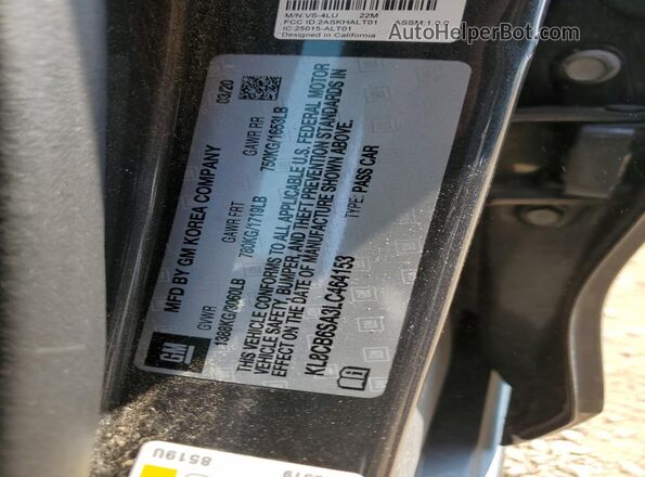 KL8CB6SA3LC464153 2020 CHEVROLET SPARK Gray Engine compartment view