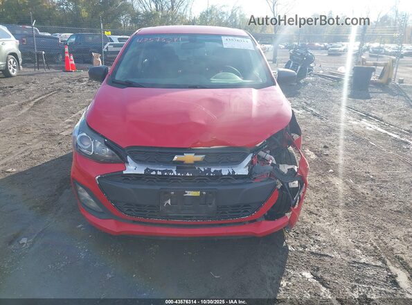 KL8CB6SA4LC458880 2020 CHEVROLET SPARK Red Instrument cluster view
