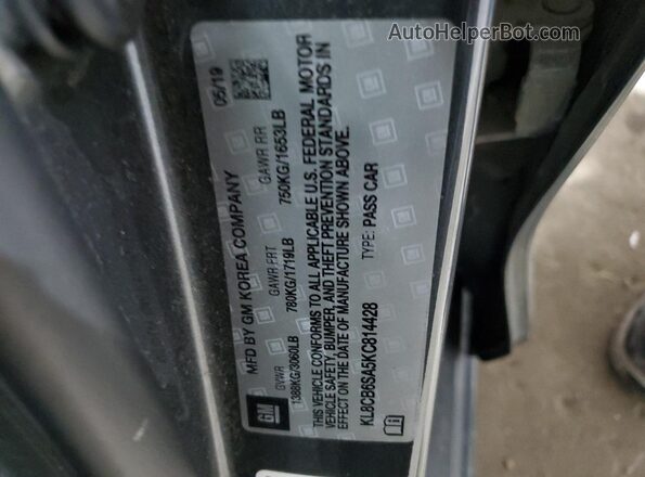 KL8CB6SA5KC814428 2019 CHEVROLET SPARK Black Вид підкапотного простору